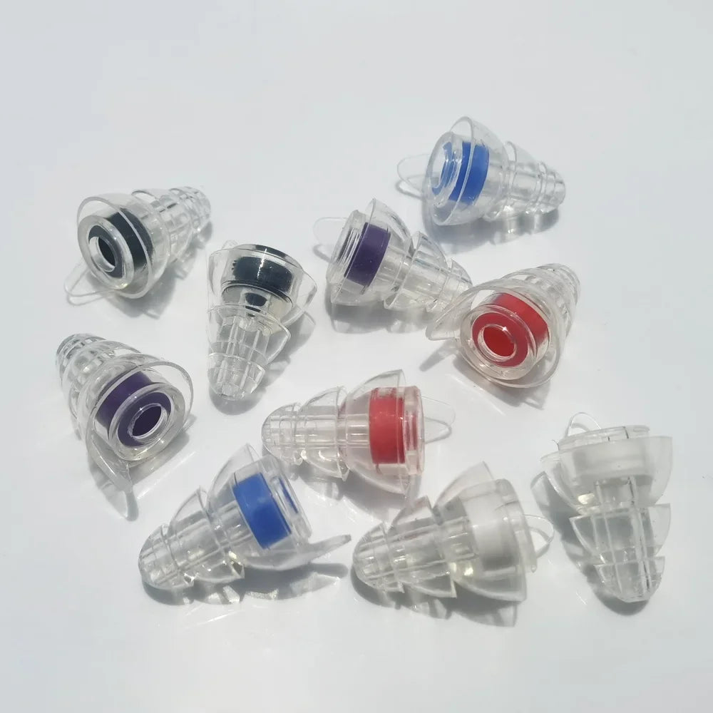 HUAK Silicone High-Fidelity Earplugs with Storage Box — Noise Protection for Concerts, Musicians, Motorcycles & Sensitive Ears