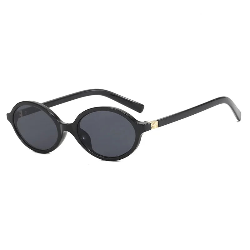 Trendy Small Retro Oval Sunglasses — Vintage Steampunk Round Shades for Women, Fashion UV400 Eyewear