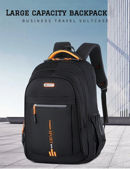 Men’s Oxford Waterproof Backpack – Business Laptop Rucksack for Travel, Work & High School Students