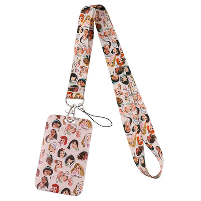 Cartoon Stitch Credential Holder Lanyard – Cute Neck Strap for Keychain, Pass & Credit Card Holder Accessories