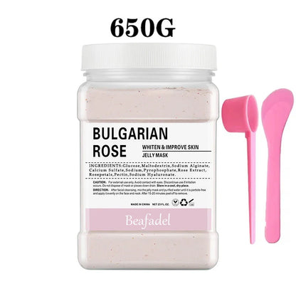 650g Rose Jelly Mask Powder – Peel-Off Hydroplastic Crystal Collagen Facial Mask for Face Care