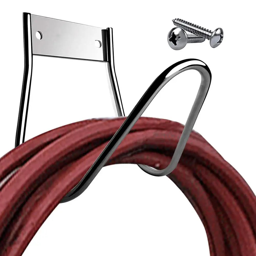 Stainless Steel Hose Hanger – Heavy Duty Wall-Mount Hook for Garden & Expandable Hoses