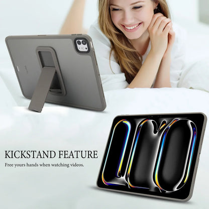 Matte Kickstand Case for iPad Pro, Air & Mini – Translucent Cover for 10.2", 10.9", 11" (4th–10th Gen, 2024)