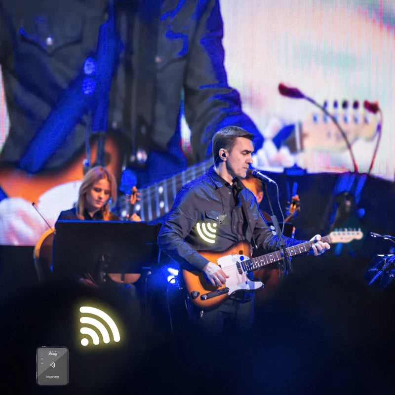 Btuty 2.4GHz Wireless Earphone Monitor System – Rechargeable Transmitter & Receiver with Lossless Digital Transmission