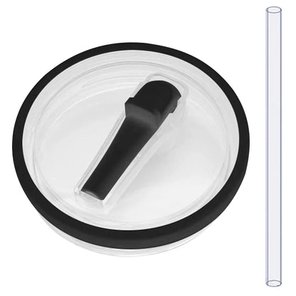 40oz Tumbler Flip Straw Lid – Spill-Proof, Reusable Replacement Cover for Stanley Cups