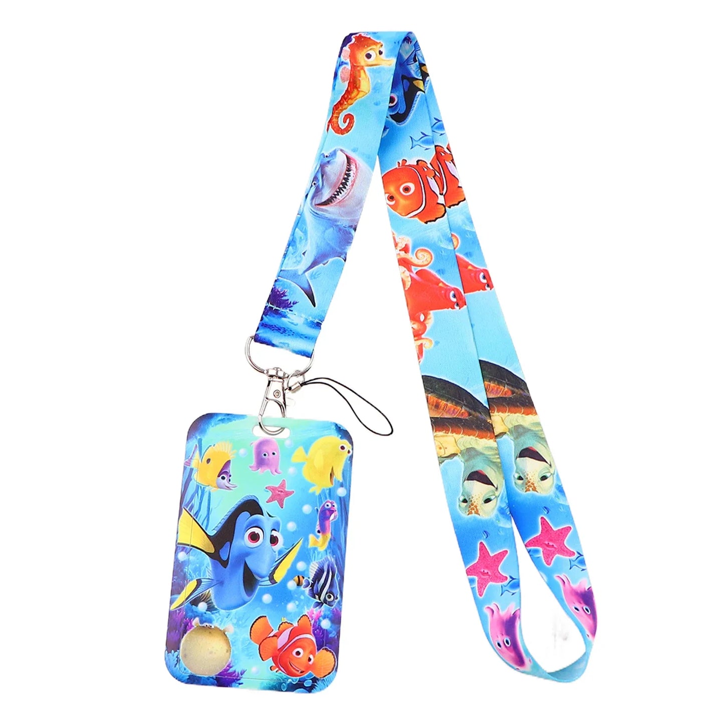 Cartoon Stitch Credential Holder Lanyard – Cute Neck Strap for Keychain, Pass & Credit Card Holder Accessories