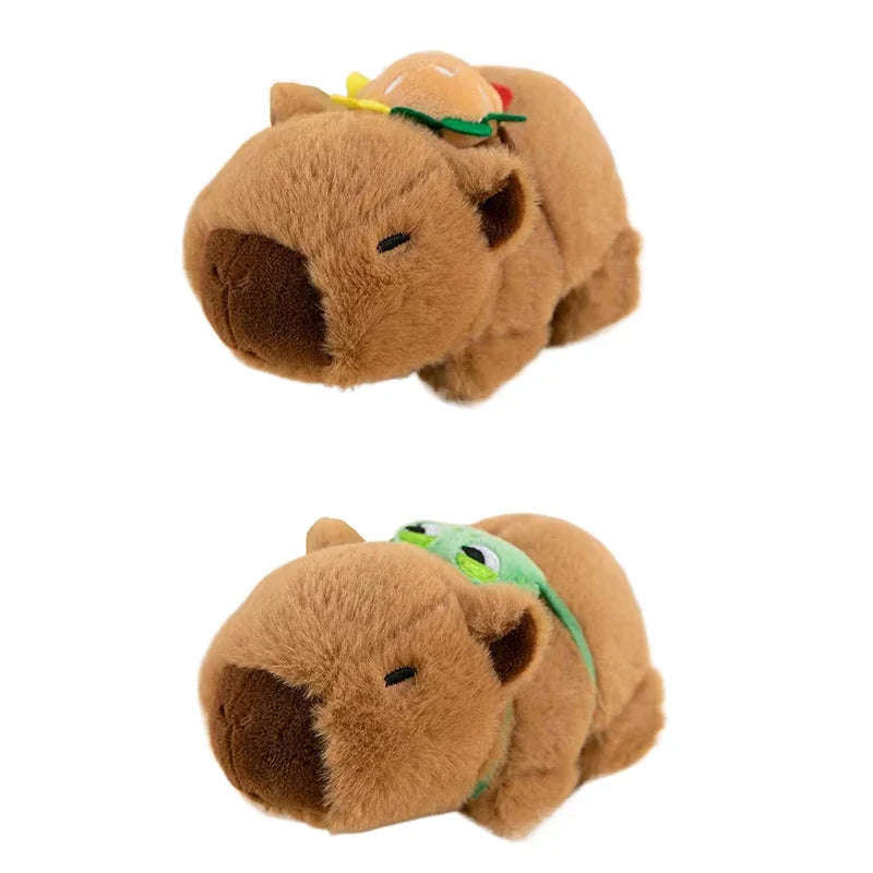 Lovely Capybara Plush Slap Snap Wristband Bracelet – Kawaii Animal Hand Ring Toy for Kids