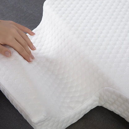 Purenlatex Orthopedic Couple Pillow - Memory Foam Cervical Vertebra Support, Arm Pain Relief, Side Sleeper Pressure Pillow