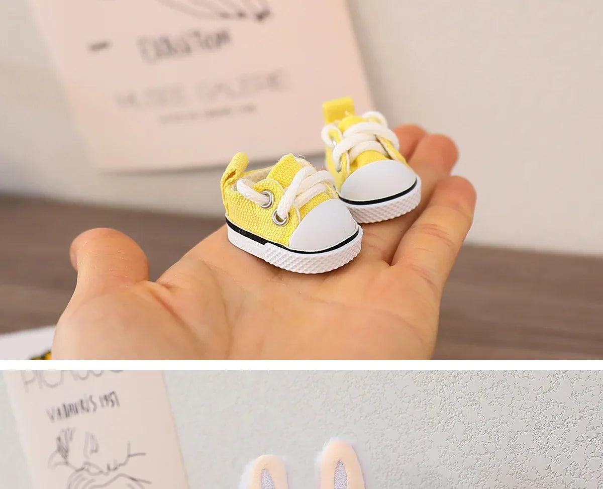 Labubu Doll Shoes for 15/17cm Cotton Dolls — Casual Sports Canvas & Martin Boots, Accessories for Labubu Outfits