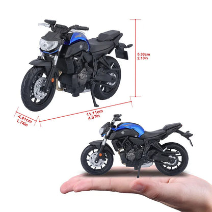 Maisto 1:18 Alloy Motorcycle Model – Yamaha MT-07/MT-10, Ducati, Kawasaki, KTM, Suzuki, BMW
