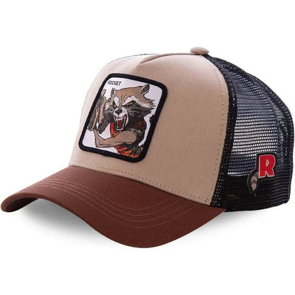Marvel Superhero Baseball Cap – Spider-Man, Iron Man, Hulk, Captain America, Venom & Rocket Raccoon Anime Sports Leisure Hat