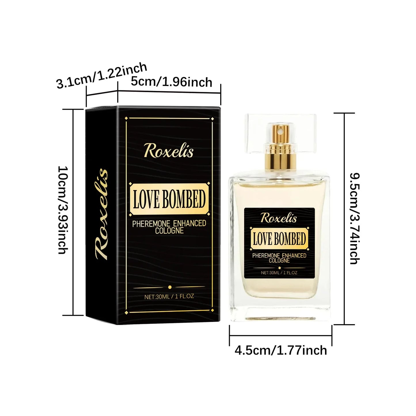 Pheromone Cologne for Men, Sexy Temptation Scent to Attract Women, Fresh Lasting Fragrance for Business Gentlemen