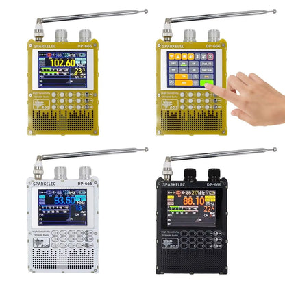 DP-666 TEF6686 High-Sensitivity Full Band Radio — FM/AM/LW/MW/SW Shortwave with ESP32 & 2.8" IPS LCD