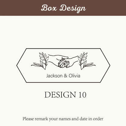 Personalized Walnut Wooden Ring Box - Custom Engraved Engagement & Wedding Ring Holder Gift for Couples, Brides & Grooms