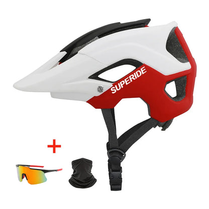 SUPERIDE In-Mold DH MTB Bicycle Helmet - Anti-Impact Sports Road & Mountain Bike Helmet for Men & Women, Cycling Safety Gear