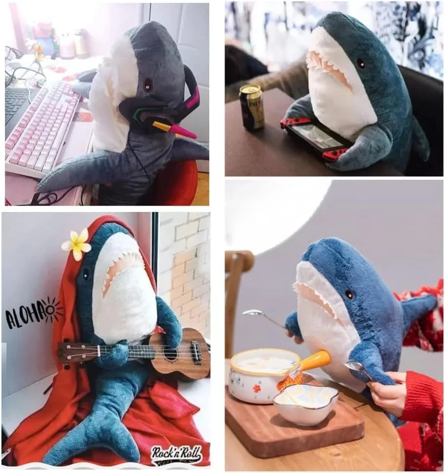 Soft Shark Plush Toy – Stuffed Sea Animal Pillow for Kids Birthday & Party Gift