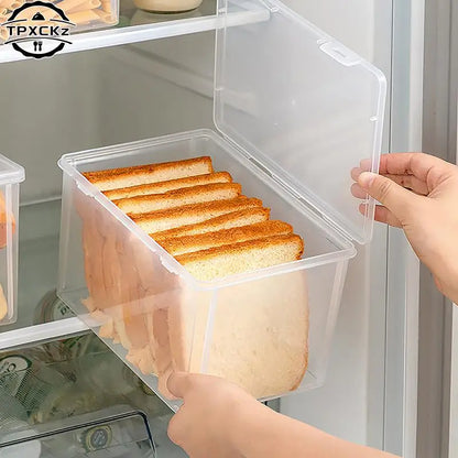 Airtight Bread Storage Box – Clear Kitchen Container for Bread, Cake & Baking, Refrigerator Safe