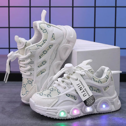 Kids LED Light-Up Shoes - Luminous Casual Sneakers for Baby Girls and Boys