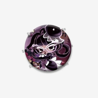 Cookie Run Kingdom Meringue & Jellyfish Enamel Badge – Round Brooch for Backpack, Jewelry Pin & Party Gift