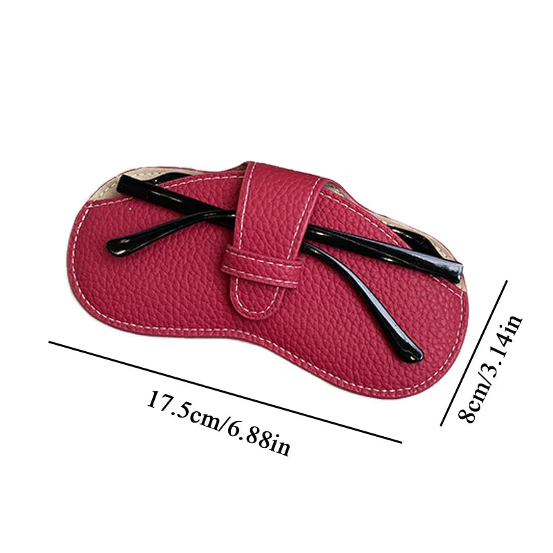 Women’s Leather Soft Glasses Case – Portable Sunglasses Protector Pouch Fashion Eyewear Storage Bag Accessory