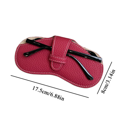 Women’s Leather Soft Glasses Case – Portable Sunglasses Protector Pouch Fashion Eyewear Storage Bag Accessory