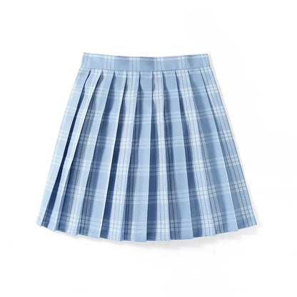 Women’s High Waist A-Line Skirt – Summer Harajuku Style Black Mini Pleated School Girl Uniform