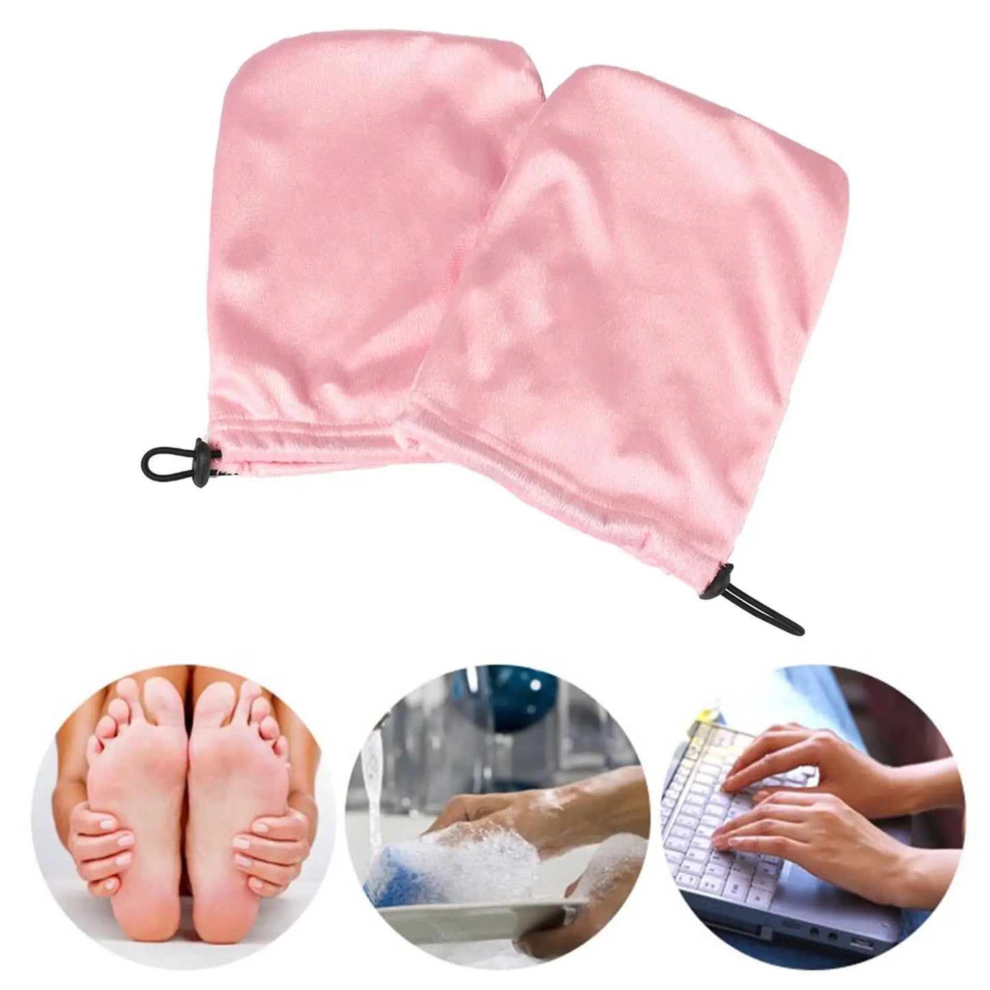 Paraffin Wax Mitts for Hands & Feet – Warmth Covers for Nail Art & Spa Treatments