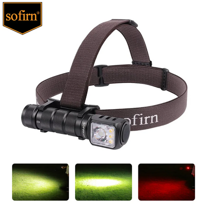 SOFIRN HS42 Headlamp 2100lm USB-C Rechargeable 18650 EDC Flashlight - SST40 LED Torch with Magnetic Power Bank for Camping