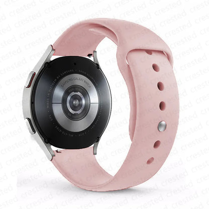 20mm/22mm Silicone Watch Strap – Compatible with Samsung Galaxy Watch 7/6/4 Classic, 5 Pro, 3, Active 2, Gear S3 & Huawei GT 2e/3/4 Bands