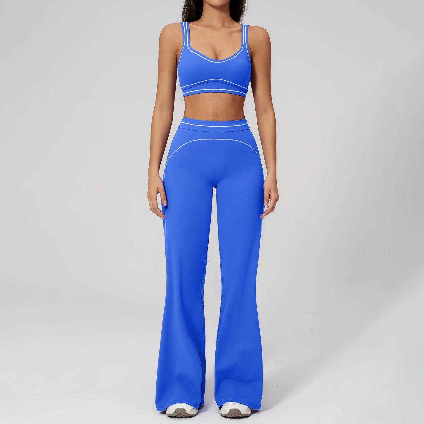 Women’s 2-Piece Fitness Yoga Set, Gym Running Tracksuit, Push-Up Sportswear Leggings, Athletic Workout Outfit
