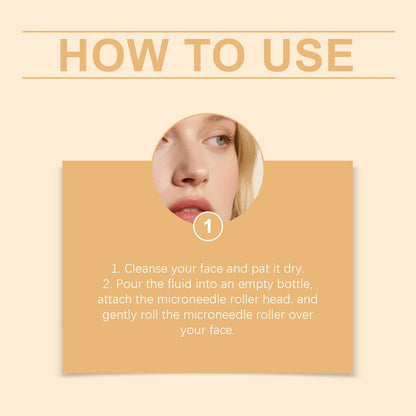 Korean Anti-Aging Microcrystalline Essence Set – Skin Renewal Serum 4×5ML with Facial Roller Beauty Skincare Treatment Kit
