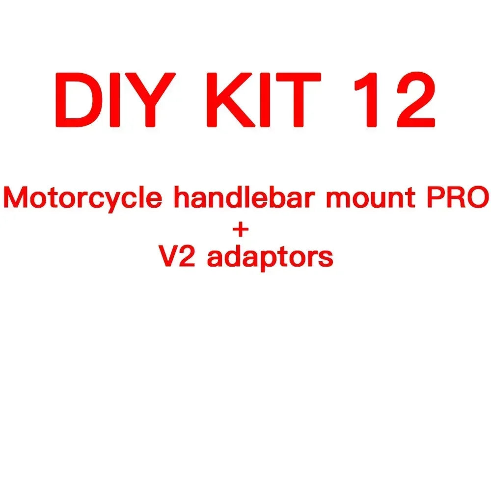 Customized Bicycle & Motorcycle Phone Holder — Fork Stem Handlebar Mount with Dampeners, Brake & Clutch V2 Adaptor