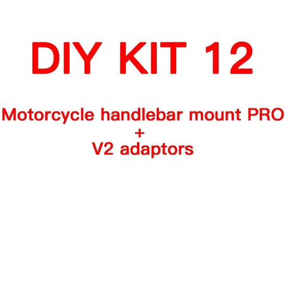 Customized Bicycle & Motorcycle Phone Holder — Fork Stem Handlebar Mount with Dampeners, Brake & Clutch V2 Adaptor