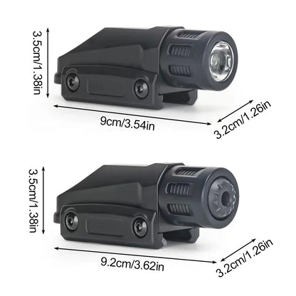 Tactical Weapon Gun Light - Flashlight for M416/M1911/Glock G18 Airsoft Pistol & Rifle, Fits 20mm Picatinny Weaver Rail