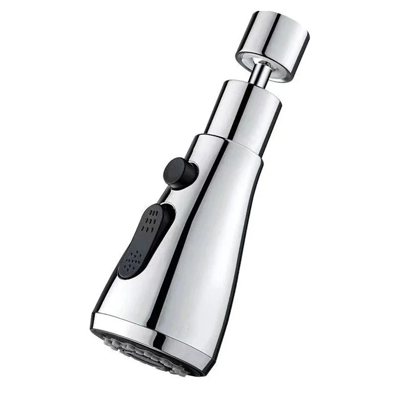 Metal Alloy Faucet Extender with 3 Modes – Water-Saving Home Shower Spray Filter