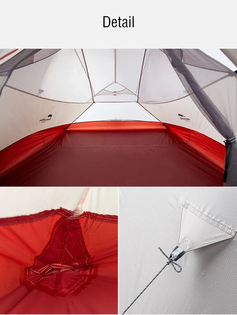 Naturehike Cloud Up 1-Person Camping Tent – Ultralight, Portable, Waterproof Folding Backpack Shelter for Travel & Beach