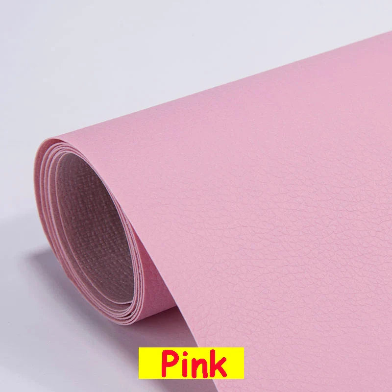 Large Self-Adhesive PU Leather Repair Patch – Faux Leather Tape for Sofa, Car & EV Seats