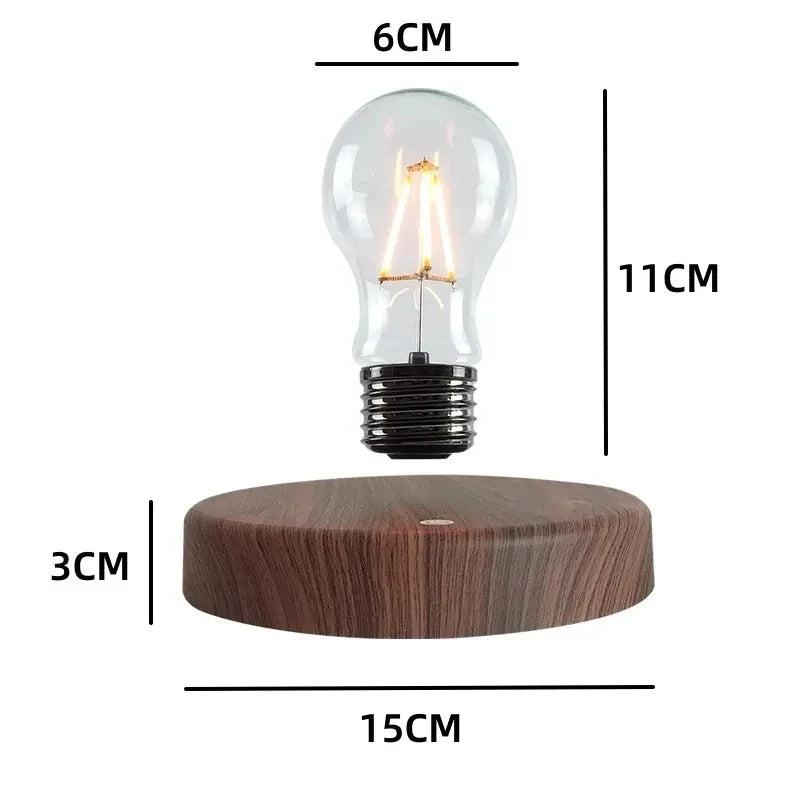Magnetic Levitation Lamp – Floating LED Bulb Glass Light for Home Office Desk Decor & Birthday Gift