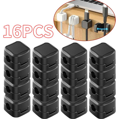 Magnetic Cable Clips – Adjustable Cord Holders for Desk Cable Management, 4/8/16/36PCS Organizer