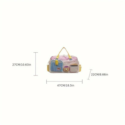 Dopamine Women’s Travel Duffel Bag – Lightweight Gym, Yoga & Swim Carry-On for Business & Weekend Trips, Dry & Wet Separation
