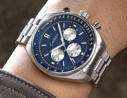 CADISEN 2024 Men’s Quartz Business Watch — VD53 Luxury Chronograph Timepiece for Men