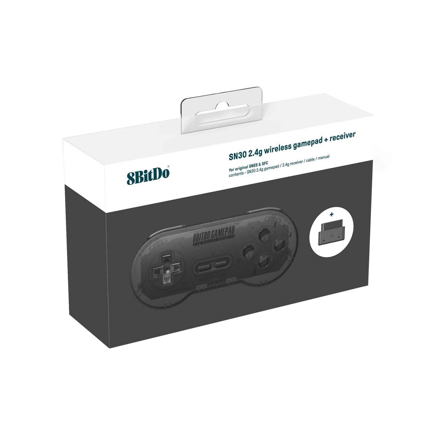8BitDo SN30 2.4G Wireless Gamepad – Compatible with Original SNES/SFC