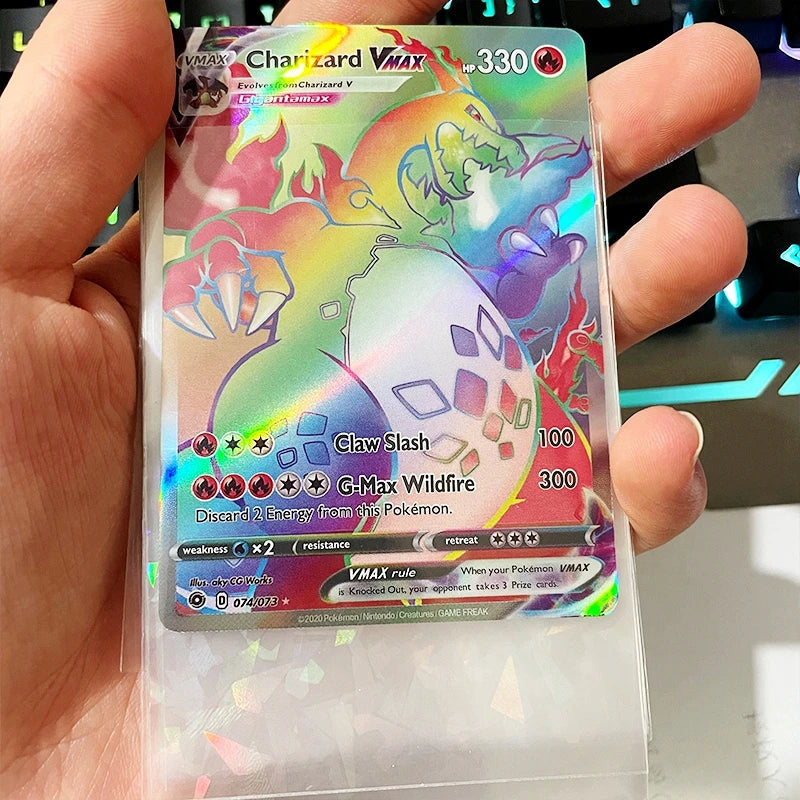 66x91mm Holographic Soft Trading Card Sleeves — Laser Protector for Pokemon, Yu-Gi-Oh & Baseball Cards
