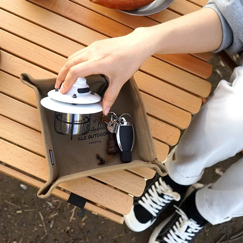 Portable Camping Organizer Tray – Compact Storage Box for Home & Travel, Clutter-Free Camping