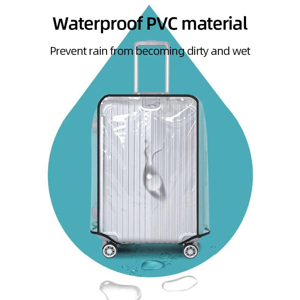 18-30inch Transparent Luggage Protector Cover: Waterproof Dustproof Suitcase Shield - Rolling Luggage Suitcase Cover