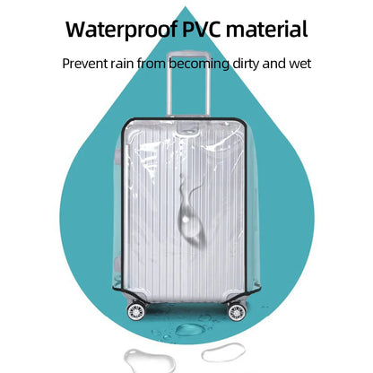 18-30inch Transparent Luggage Protector Cover: Waterproof Dustproof Suitcase Shield - Rolling Luggage Suitcase Cover