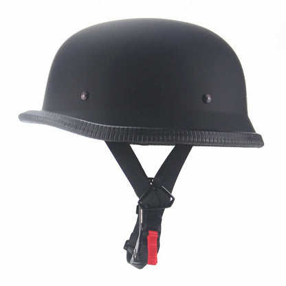 Vintage Motorcycle Cruiser Helmet – Retro Open Face Half Helmet, Germany Safety Helmet for Scooter & Motorcycle