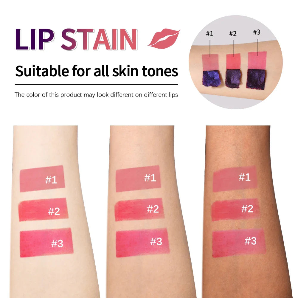 Peel-Off Lip Stain – Long-Lasting, Waterproof Pink Lip Tint | Transfer-Proof Natural Lip Color for Women’s Cosmetics