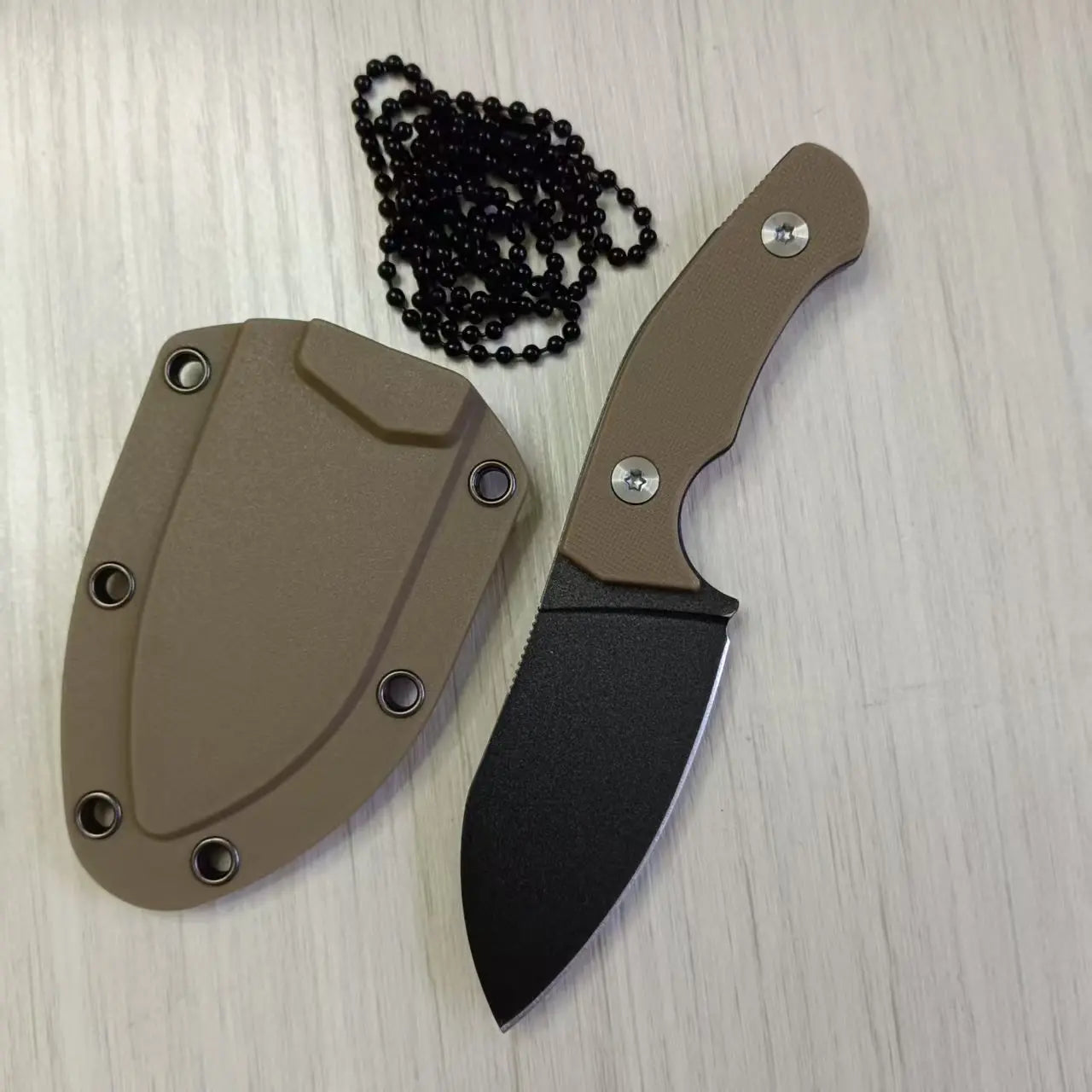 High Hardness Fixed Blade Knife - Portable Outdoor Camping Survival Knife with Sheath