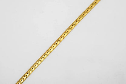 Sunny Jewelry Gold Plated Copper Snake Chain Necklace for Men & Women - Italy 750, High Quality for Daily Wear & Gifts